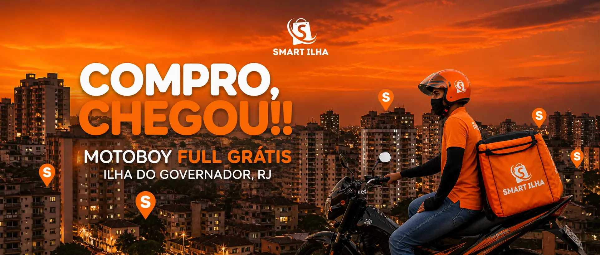 Compro, Chegou!! Motoboy Full Grátis - Ilha do Governador, RJ